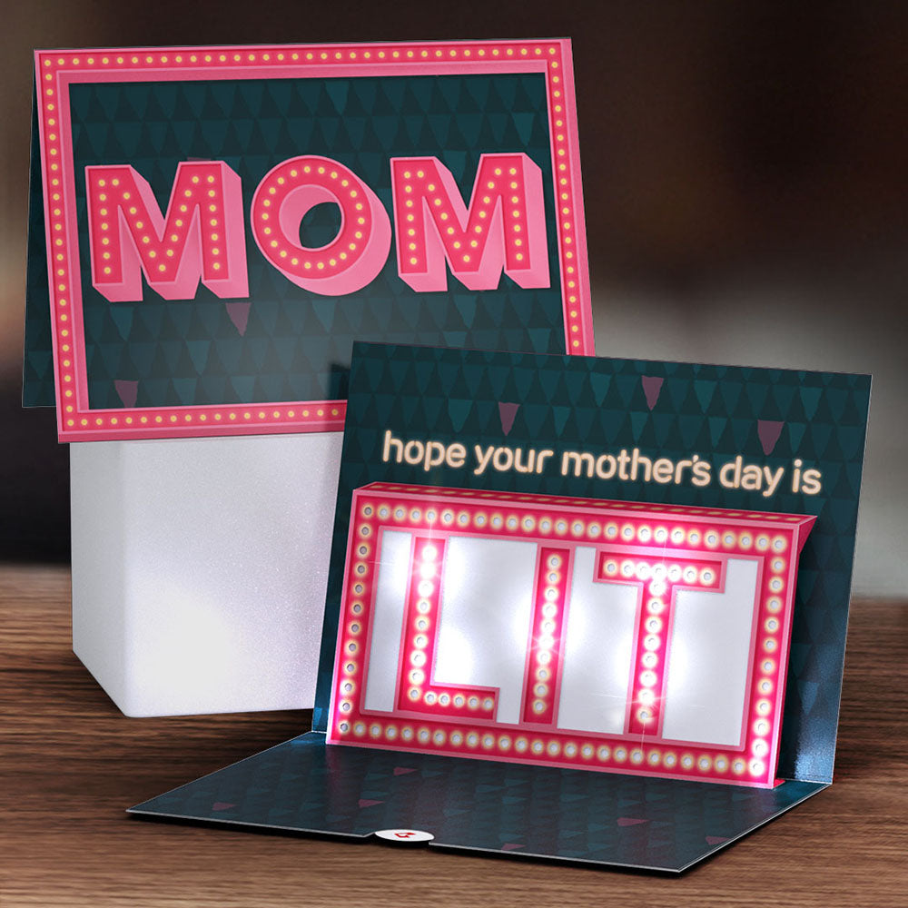 Hope Your Mother's Day Is Lit Light-Up Pop-Up Card