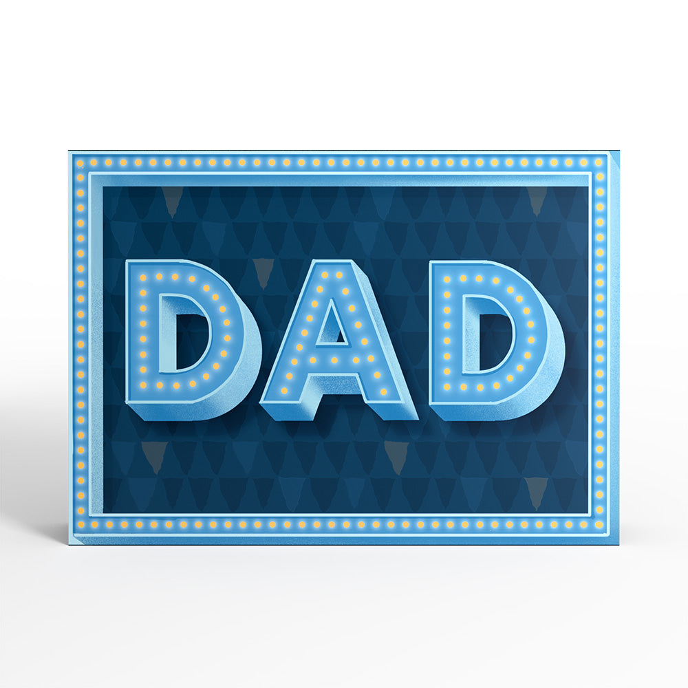 Hope Your Father's Day Is Lit Light-Up Pop-Up Card