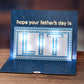 Hope Your Father's Day Is Lit Light-Up Pop-Up Card