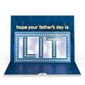 Hope Your Father's Day Is Lit Light-Up Pop-Up Card