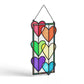 Rainbow Hearts Suncatcher Card