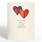 Rainbow Hearts Suncatcher Card
