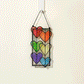 Rainbow Hearts Suncatcher Card