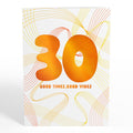 Good Times, Good Vibes 30th Birthday Pop-Up Card