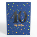 Party ’til 8pm 40th Birthday Pop-Up Card