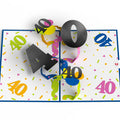 Party ’til 8pm 40th Birthday Pop-Up Card