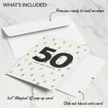 Fifty and Fearless 50th Birthday Pop-Up Card