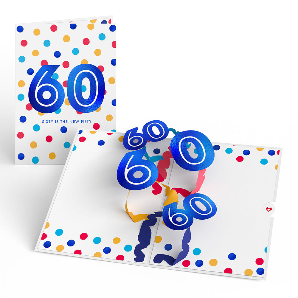 Sixty is the New Fifty 60th Birthday Pop-Up Card