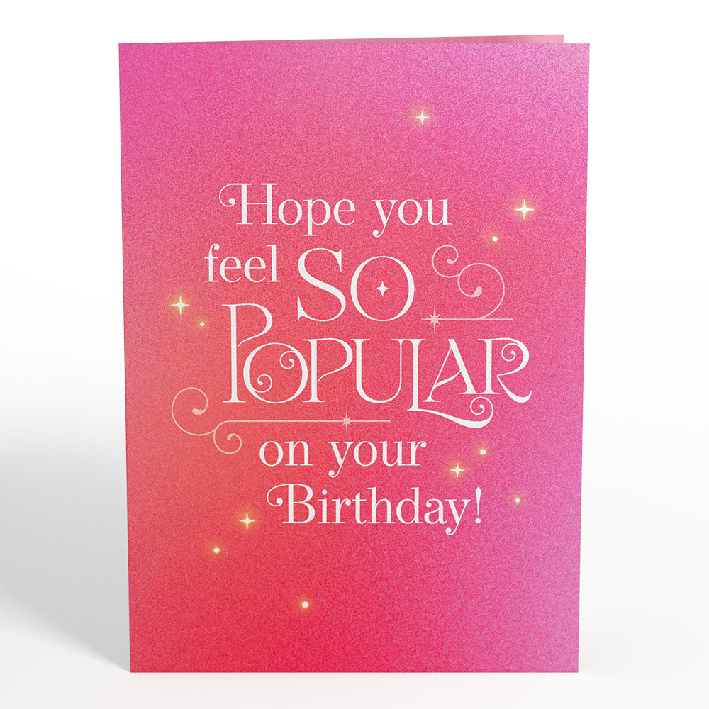 Wicked So Popular Birthday Pop-Up Card