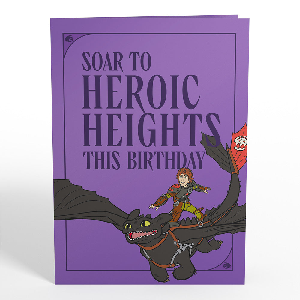 How to Train Your Dragon Heroic Heights Birthday Pop-Up Card