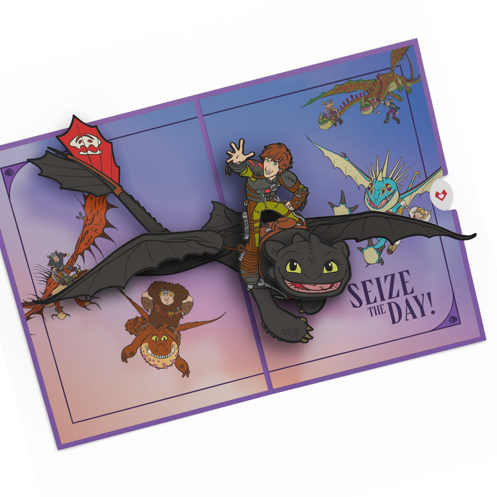 How to Train Your Dragon Heroic Heights Birthday Pop-Up Card