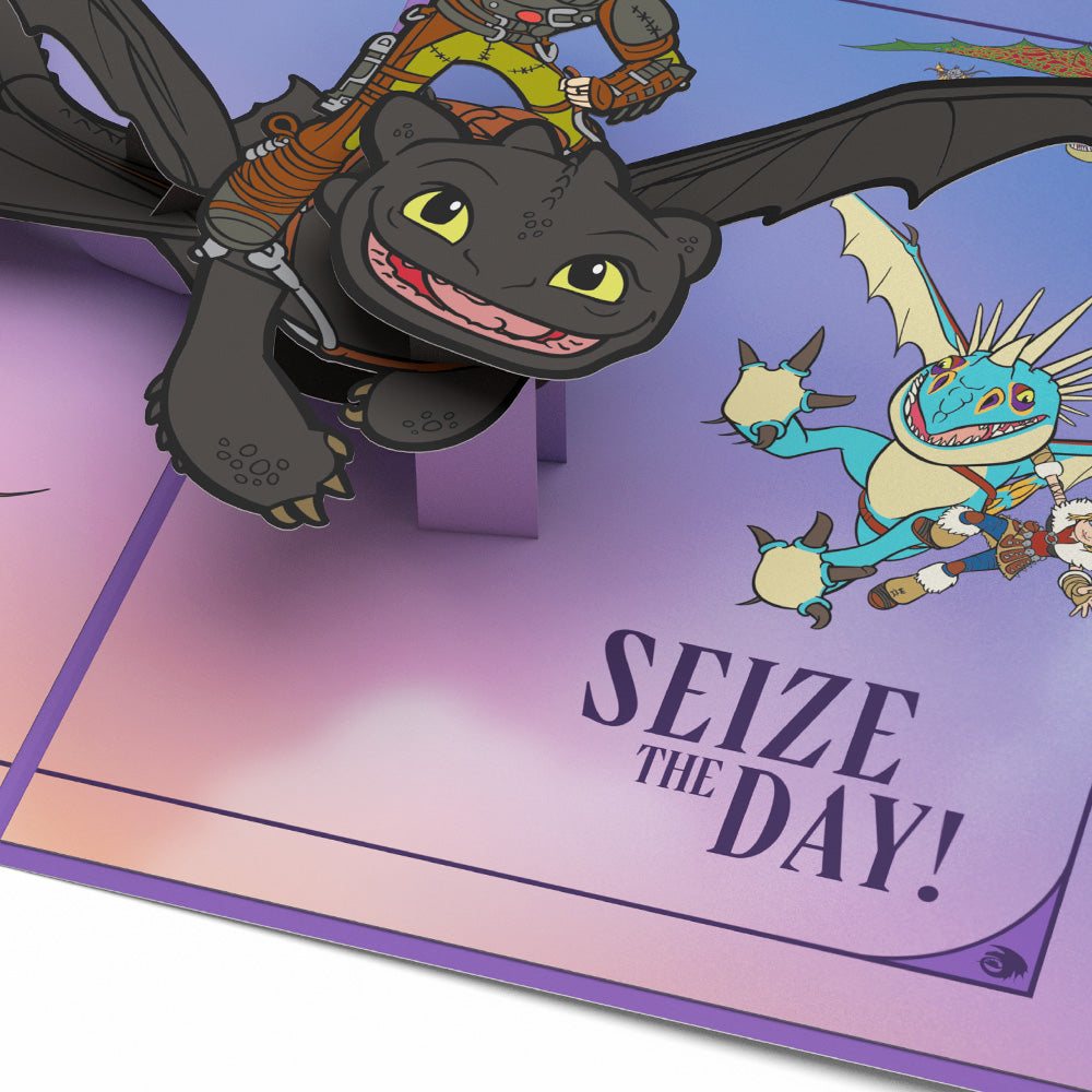 How to Train Your Dragon Heroic Heights Birthday Pop-Up Card