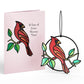 Sign of Love Cardinal Suncatcher Card