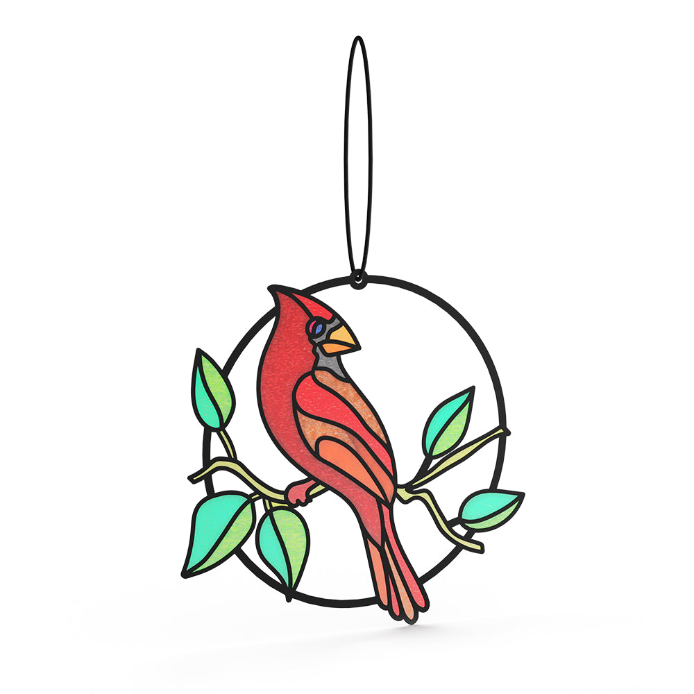 Sign of Love Cardinal Suncatcher Card