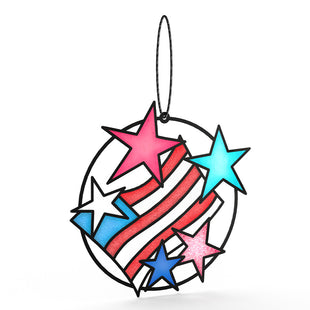 Let Freedom Shine Thank You Suncatcher Card and Sentiment Set
