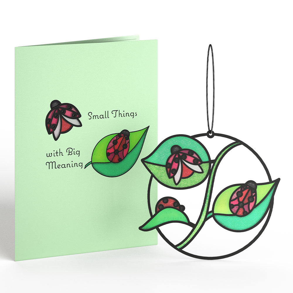 Small Things with Big Meaning Ladybug Suncatcher Card