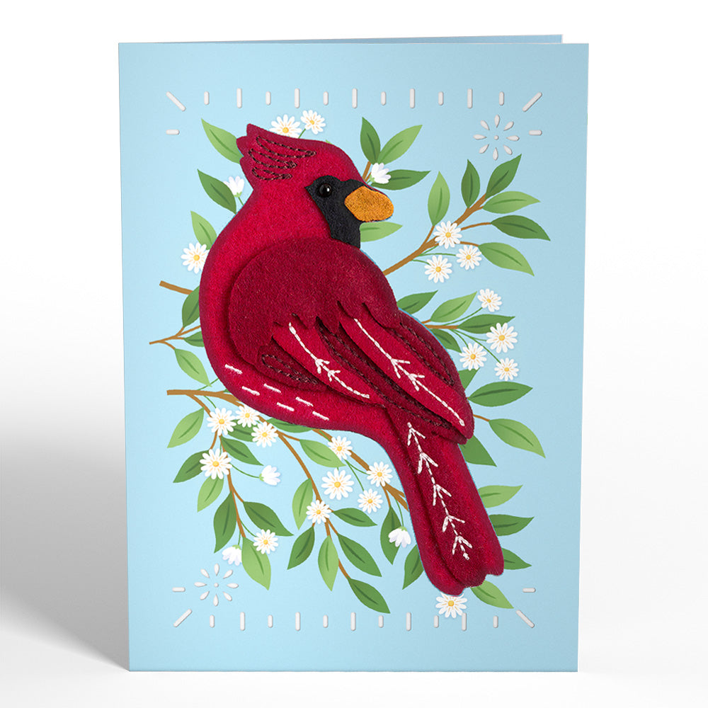 Cheerful Cardinal HeartFelt Charm Card™