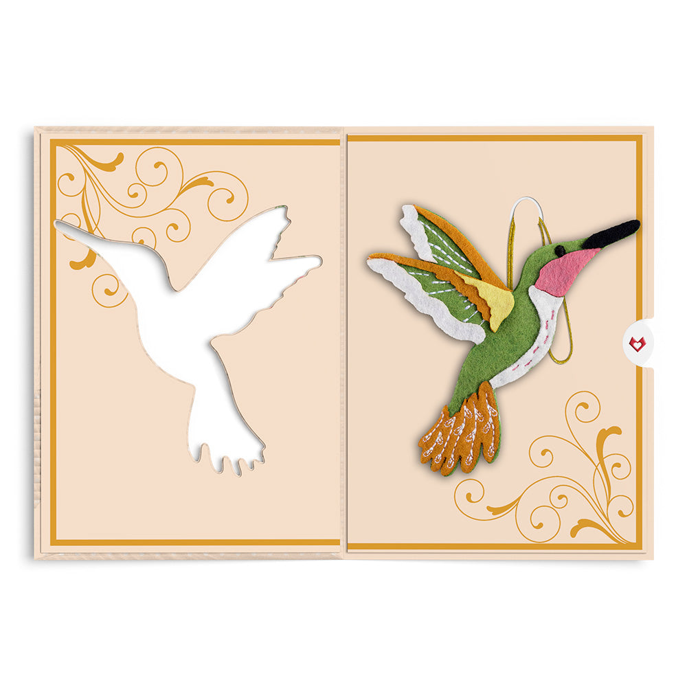 Serene Hummingbird HeartFelt Charm Card™