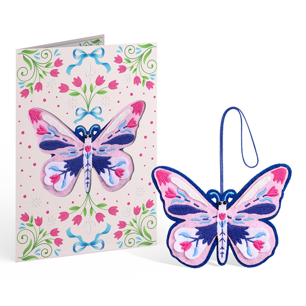 Dazzling Butterfly HeartFelt Charm Card™