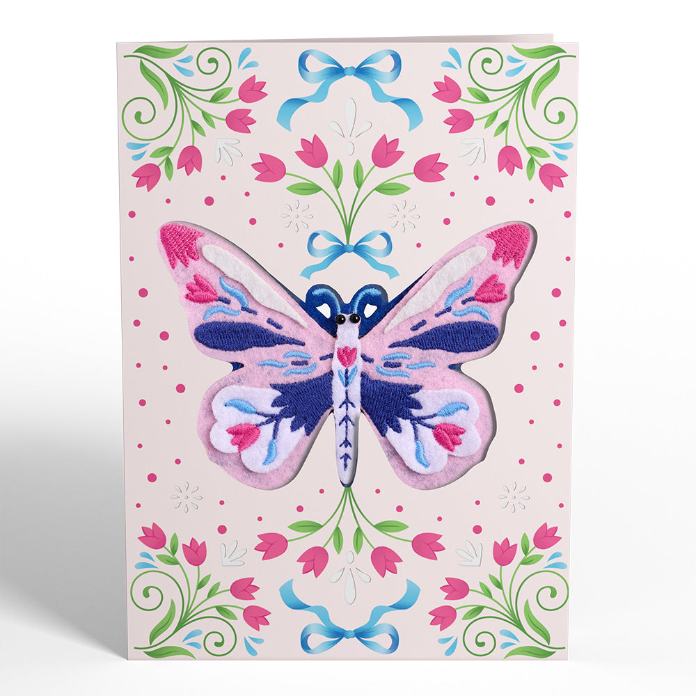Dazzling Butterfly HeartFelt Charm Card™