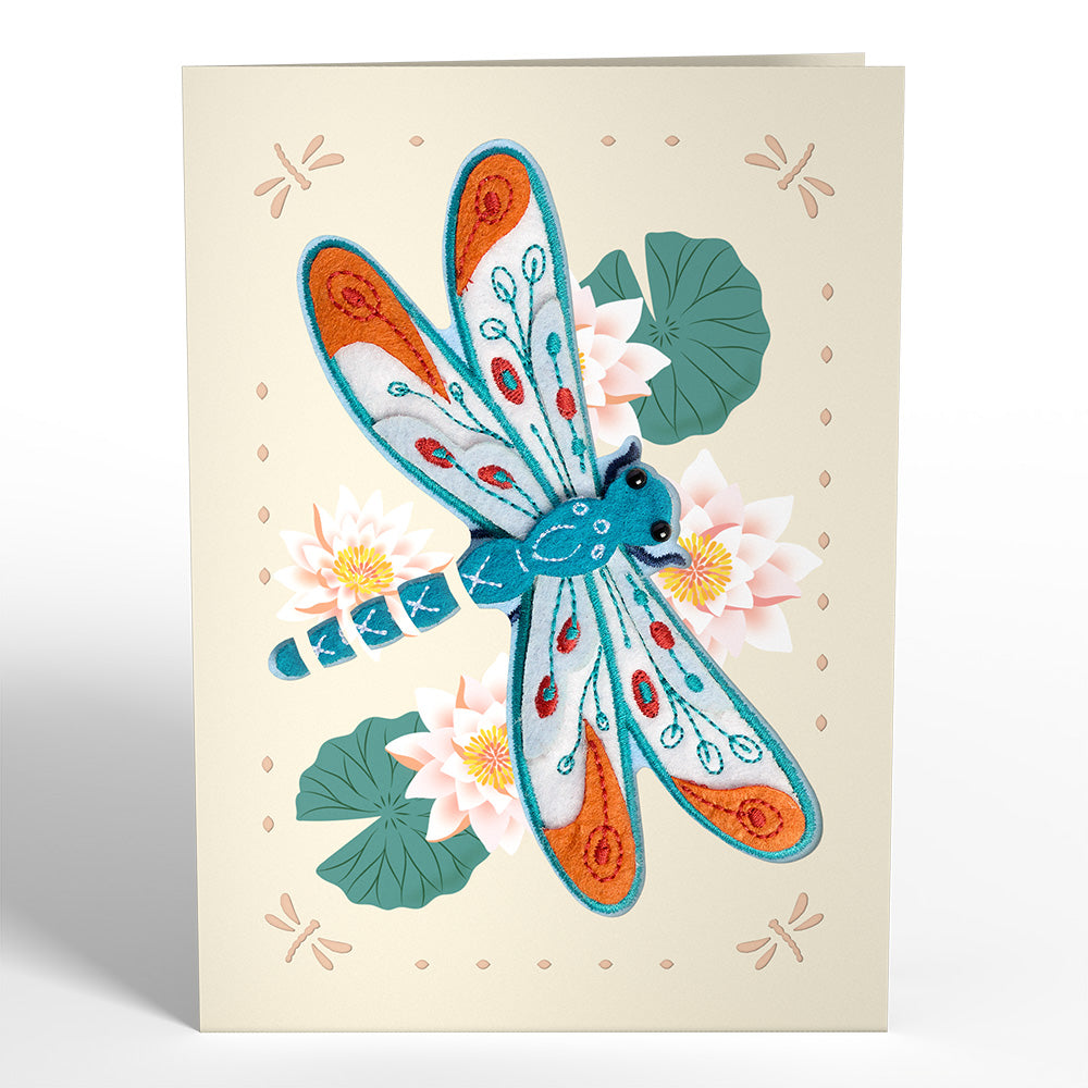 Peaceful Dragonfly HeartFelt Charm Card™