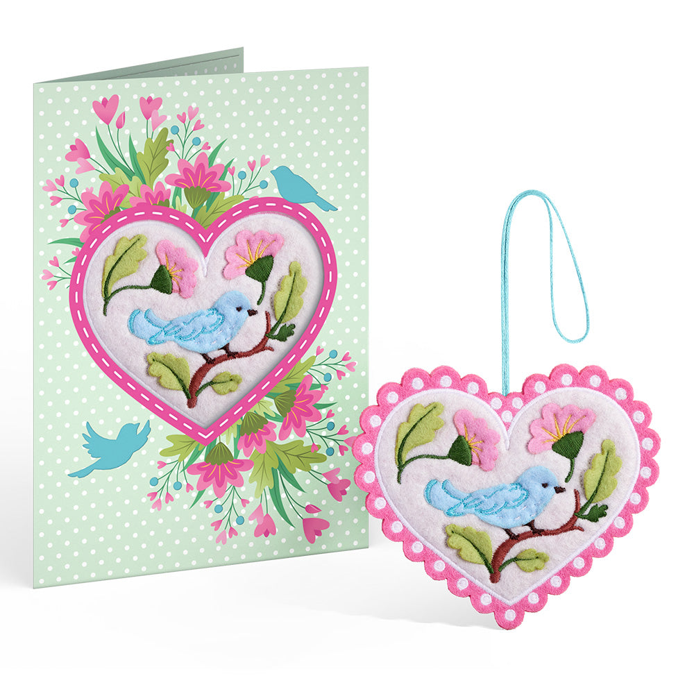 Lively Bluebird HeartFelt Charm Card™
