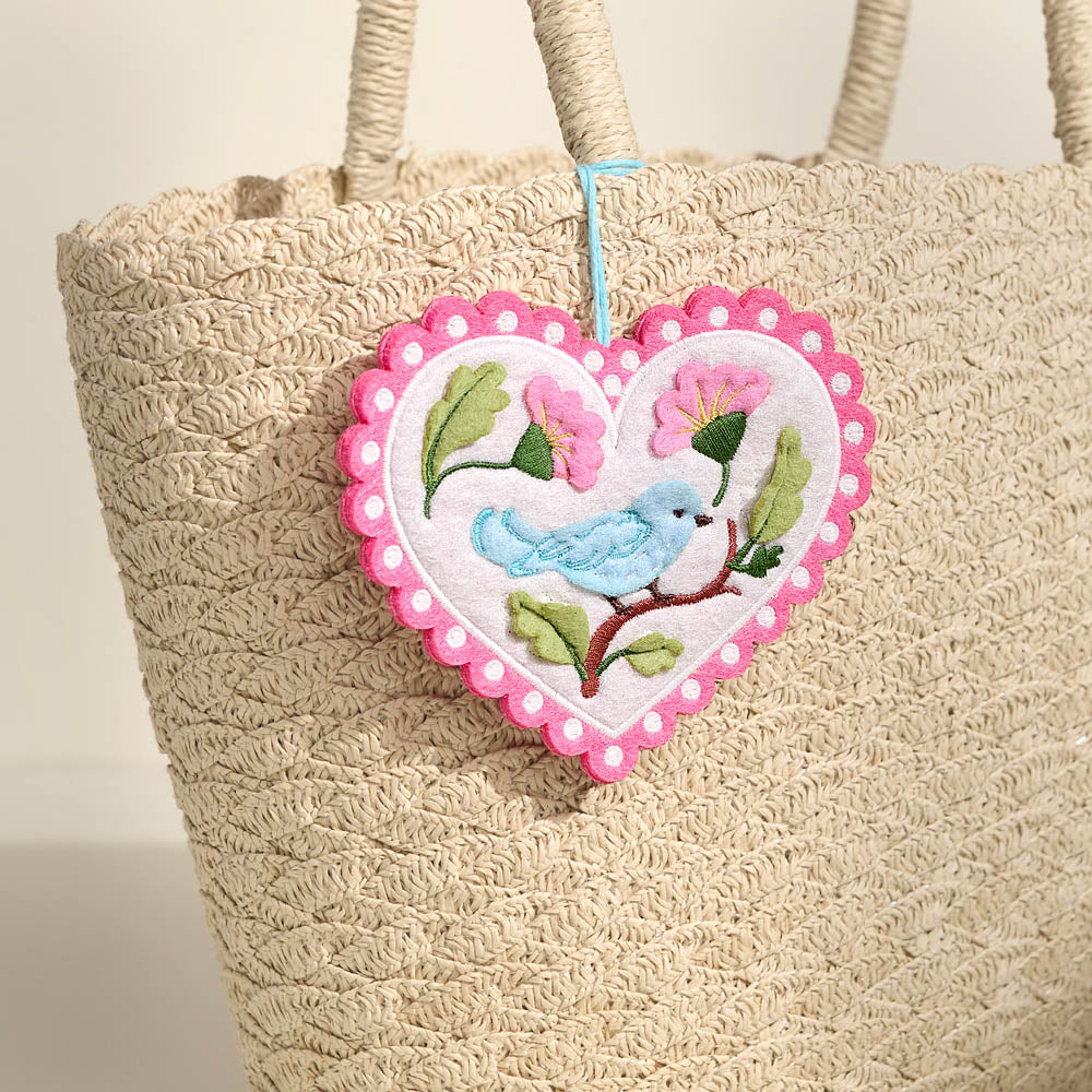 Lively Bluebird HeartFelt Charm Card™