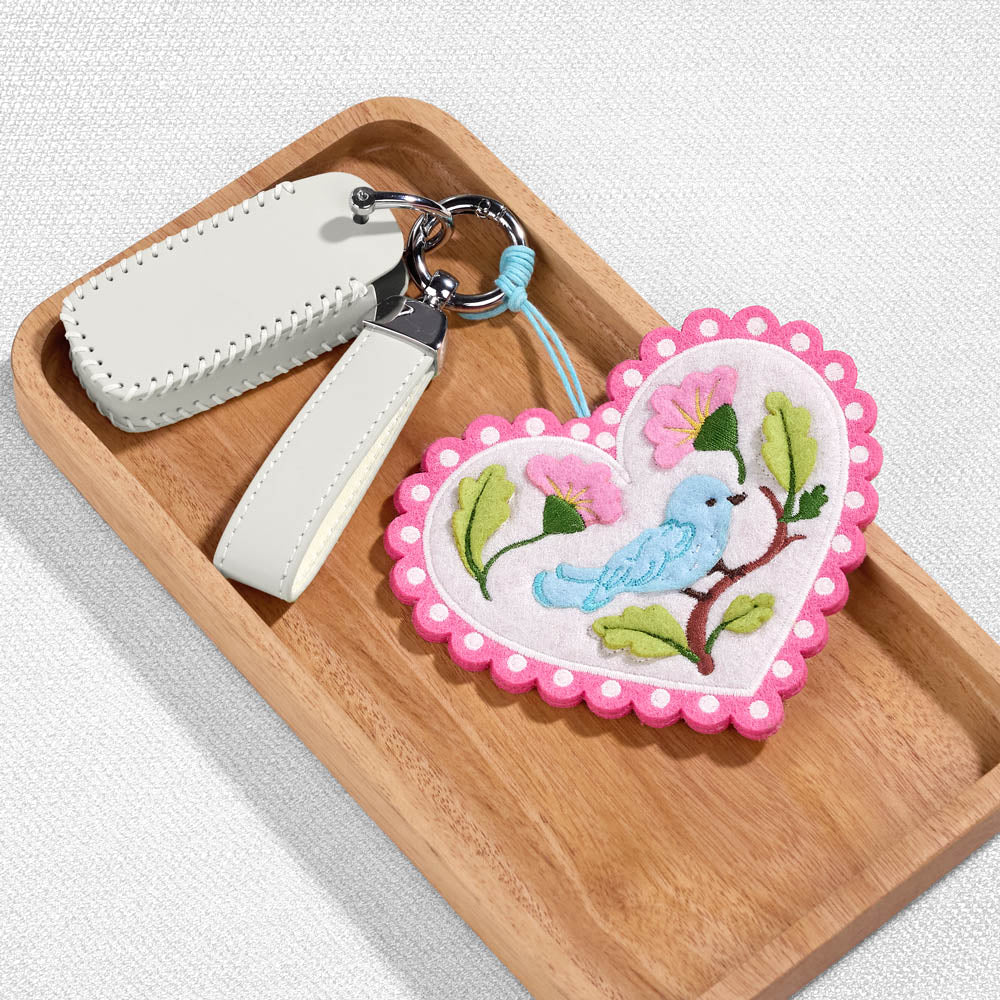 Lively Bluebird HeartFelt Charm Card™