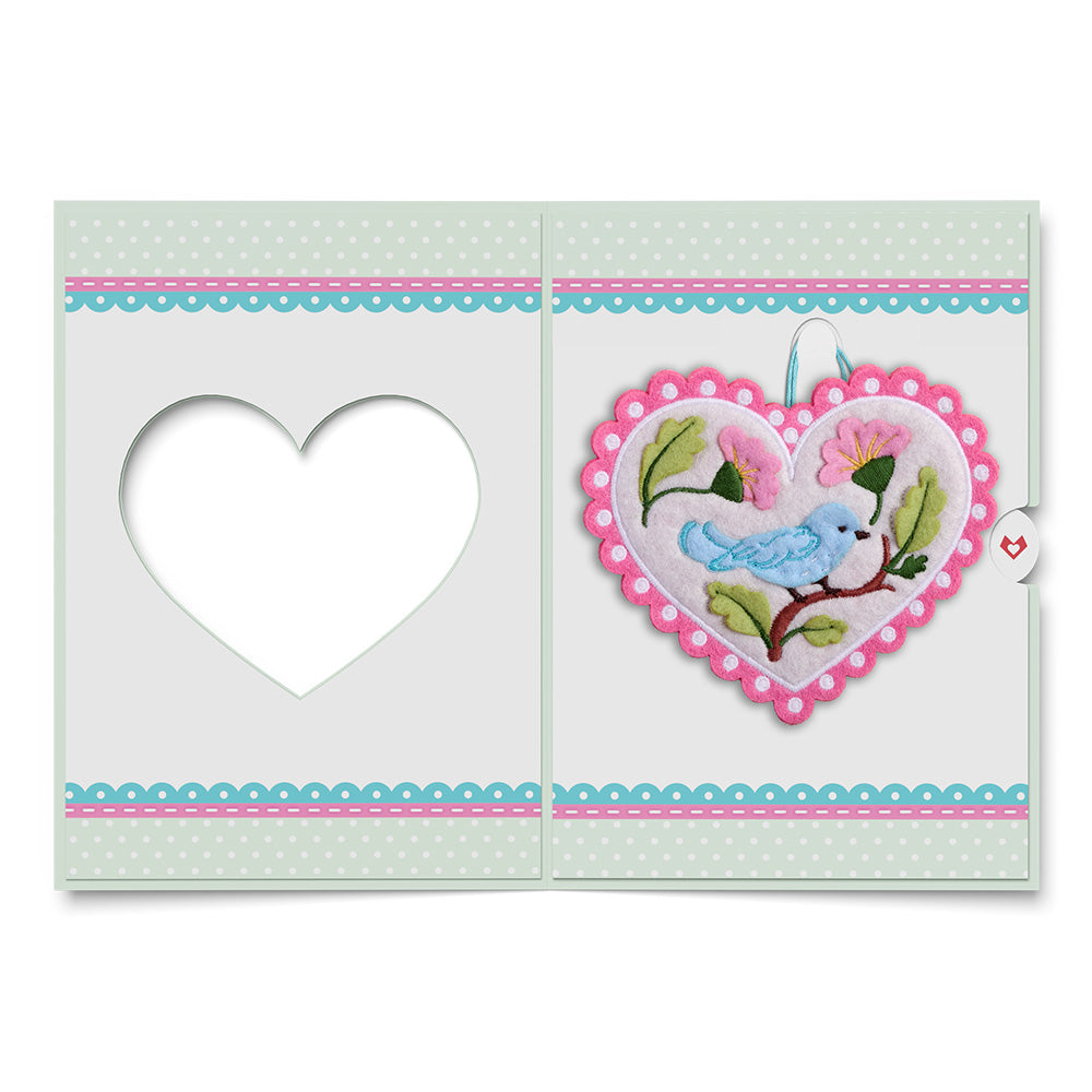 Lively Bluebird HeartFelt Charm Card™