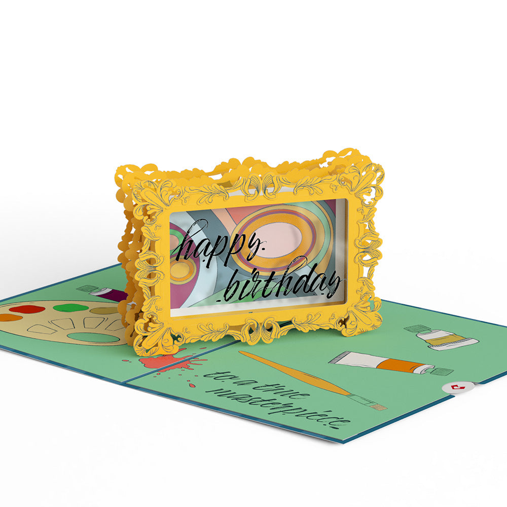 Happy Birthday to a True Masterpiece Pop-Up Card