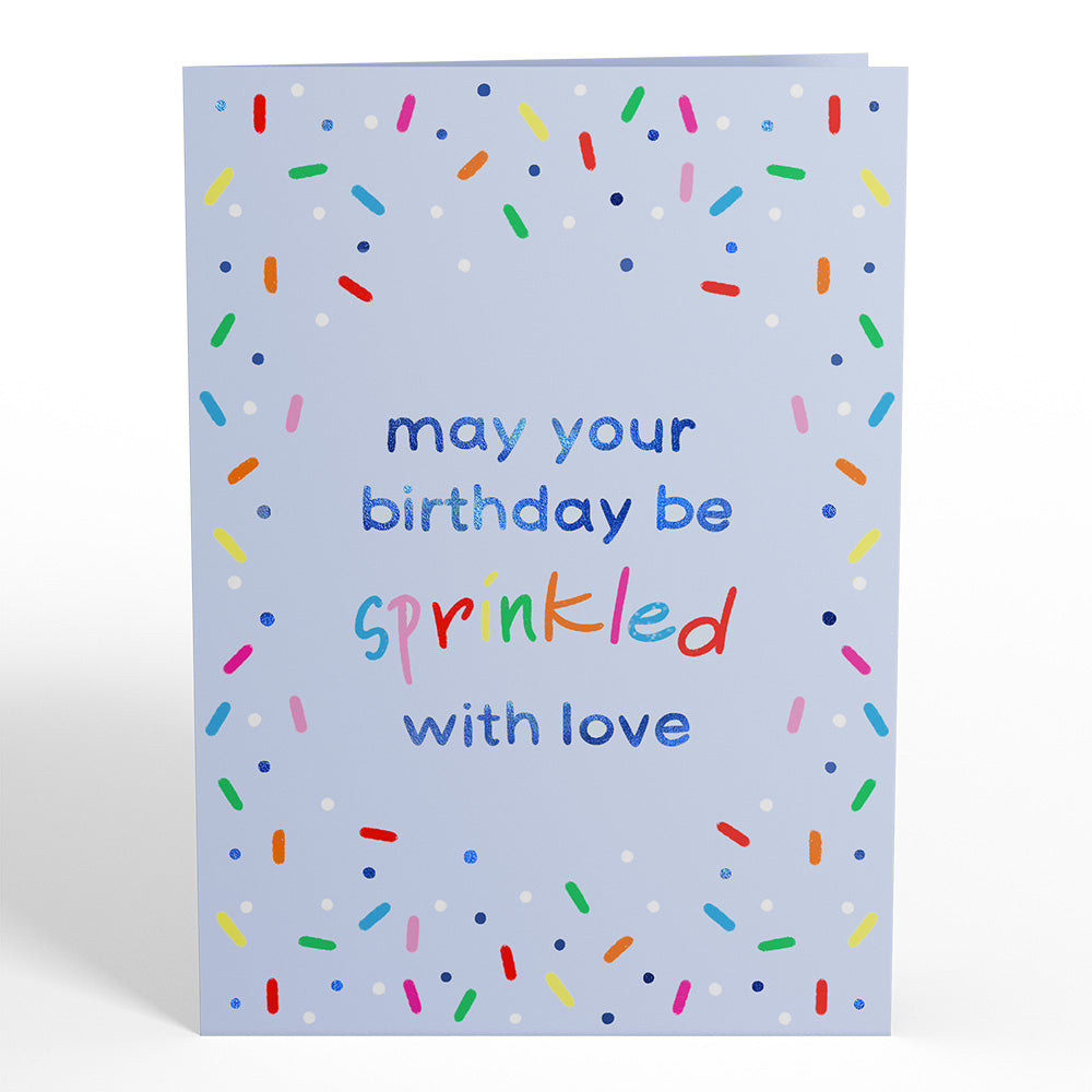 Sprinkled with Love Birthday Cake Pop-Up Card