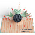 Retro Bowling Birthday Pop-Up Card