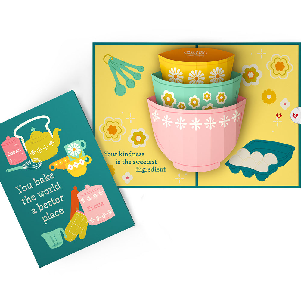 You Bake the World a Better Place Pop-Up Card