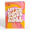 Let the Good Times Roll Roller Skate Pop-Up Card