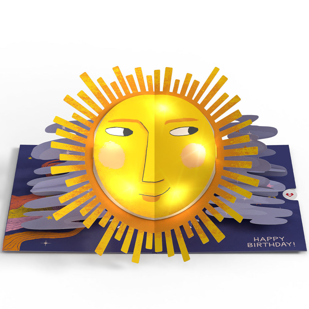 Another Trip Around the Sun 90th Birthday Light-Up Pop-Up Card and Sentiment Set