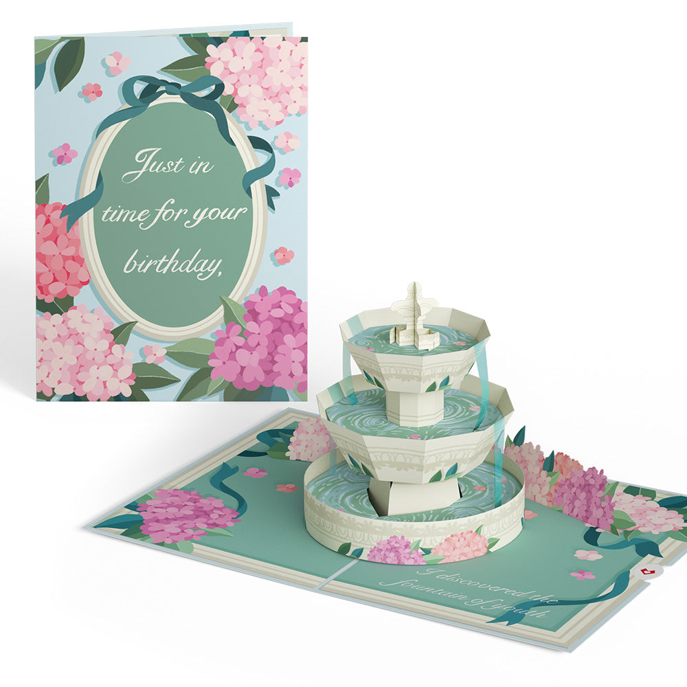 Fountain of Youth Birthday Pop-Up Card