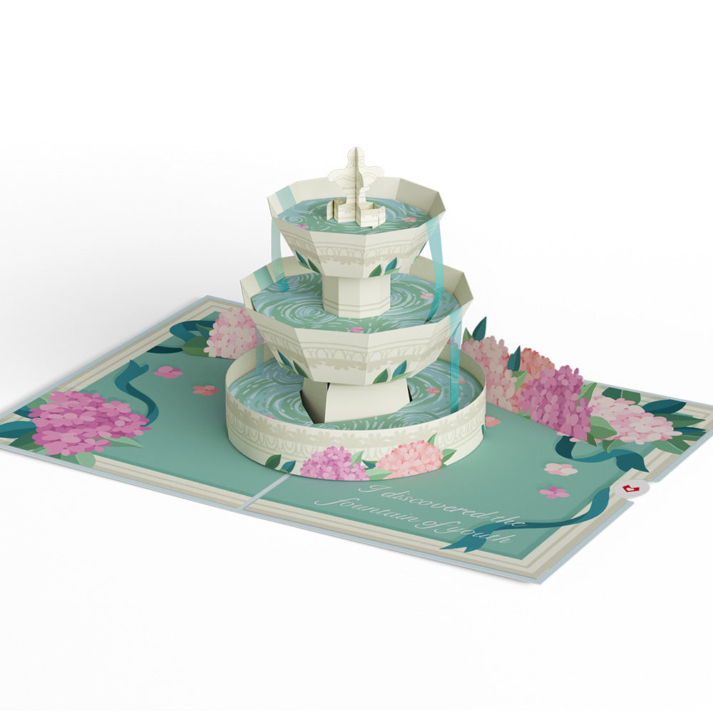 Fountain of Youth Birthday Pop-Up Card