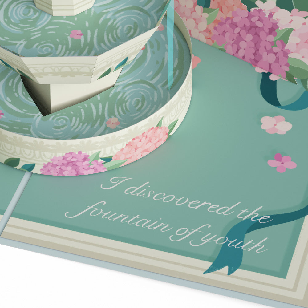 Fountain of Youth Birthday Pop-Up Card