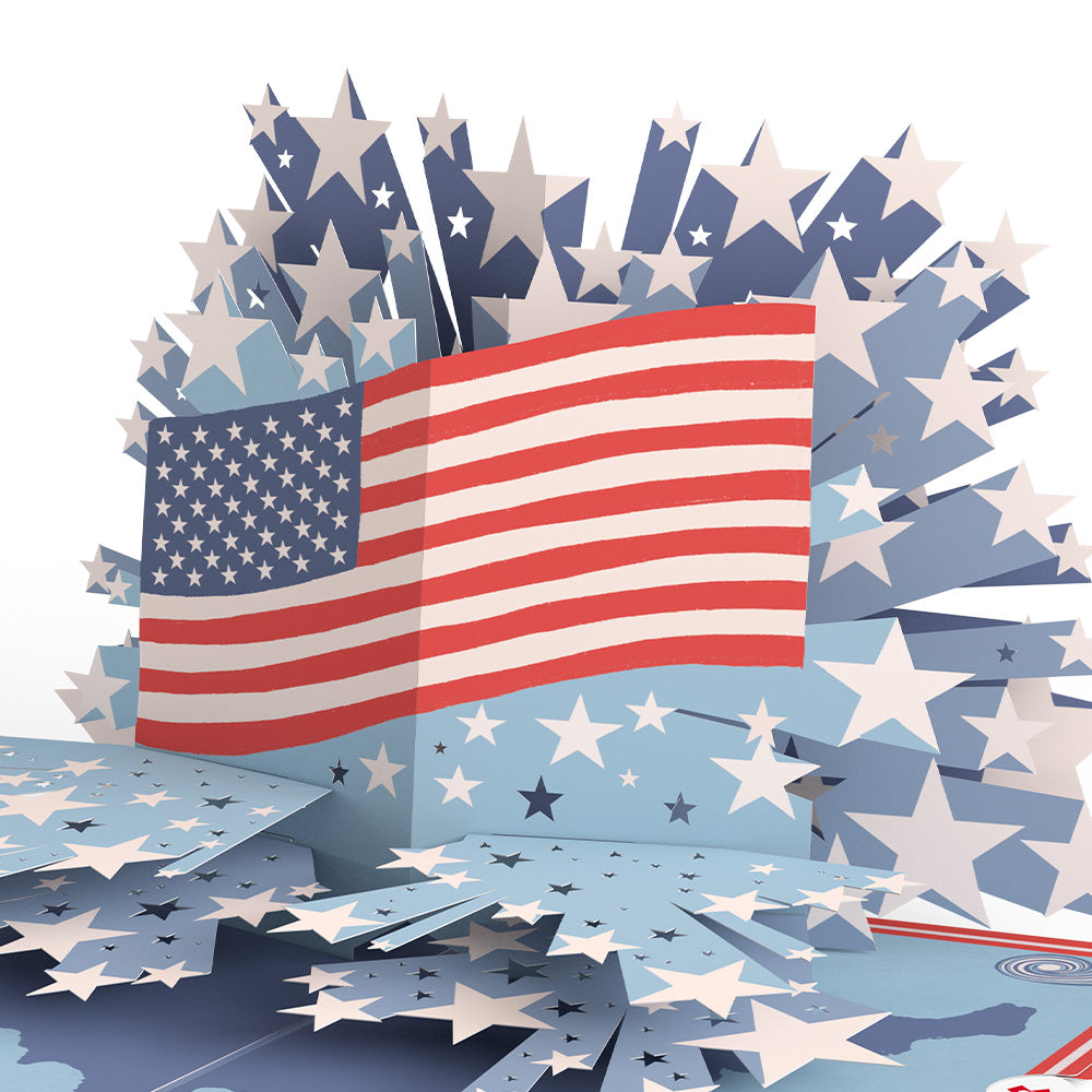 From Sea to Shining Sea Pop-Up Card