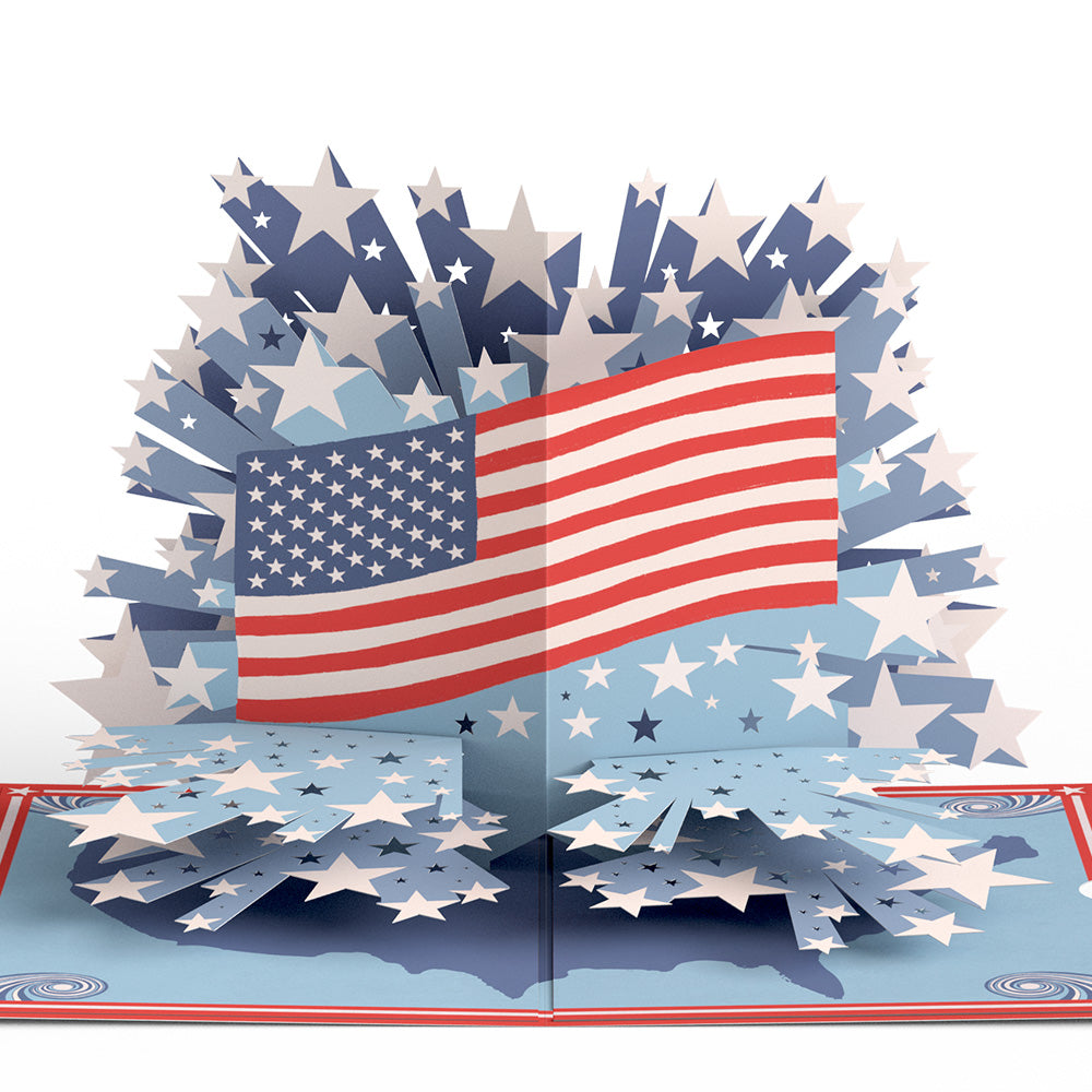 From Sea to Shining Sea Pop-Up Card