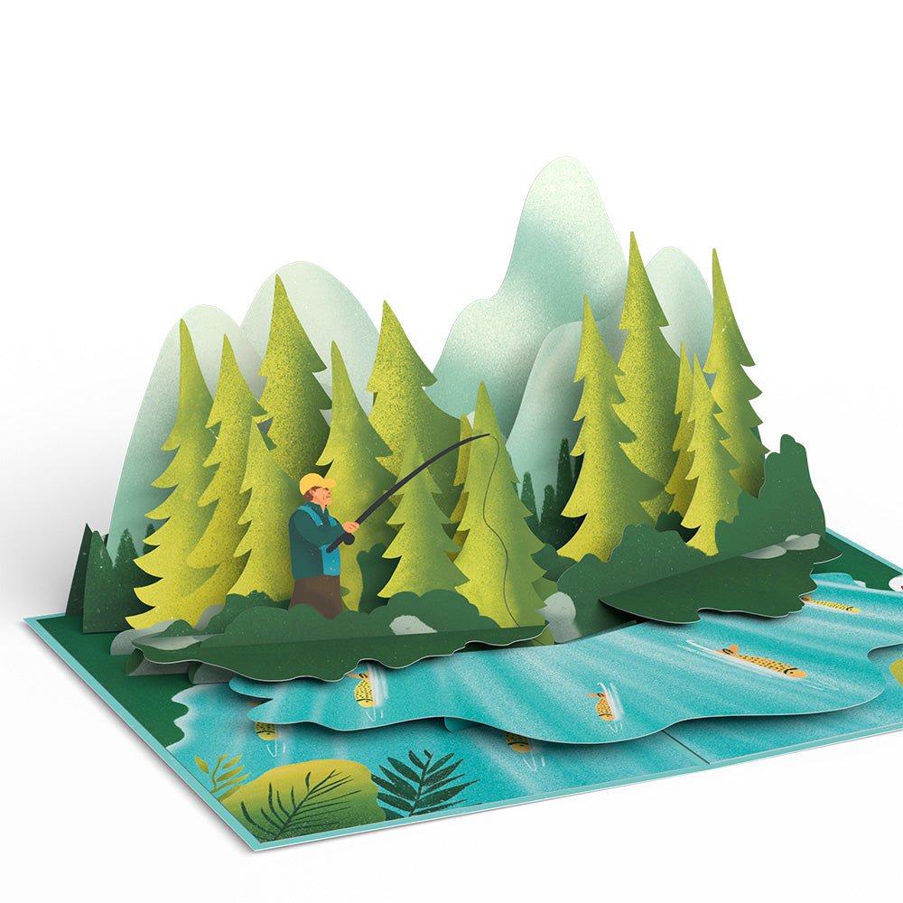 Gone Fishing Pop-Up Card