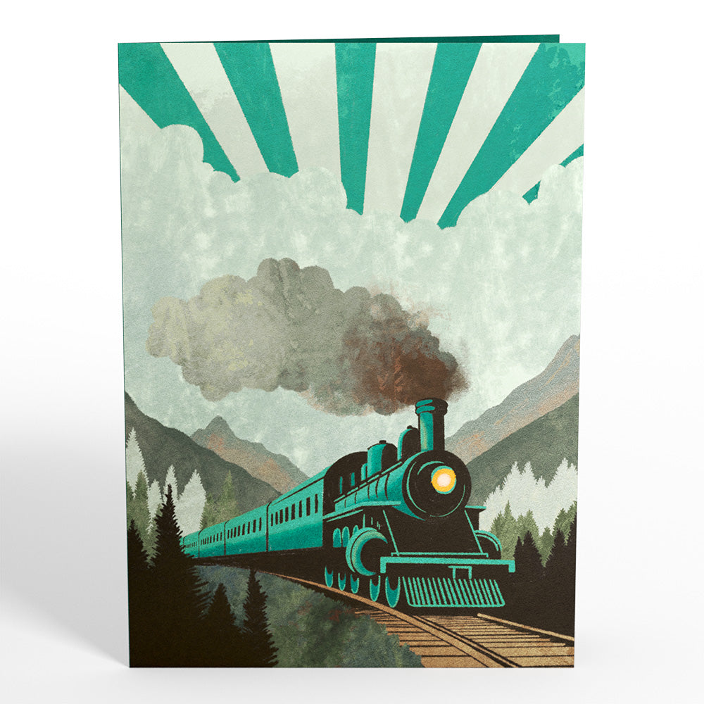 Classic Train Pop-Up Card