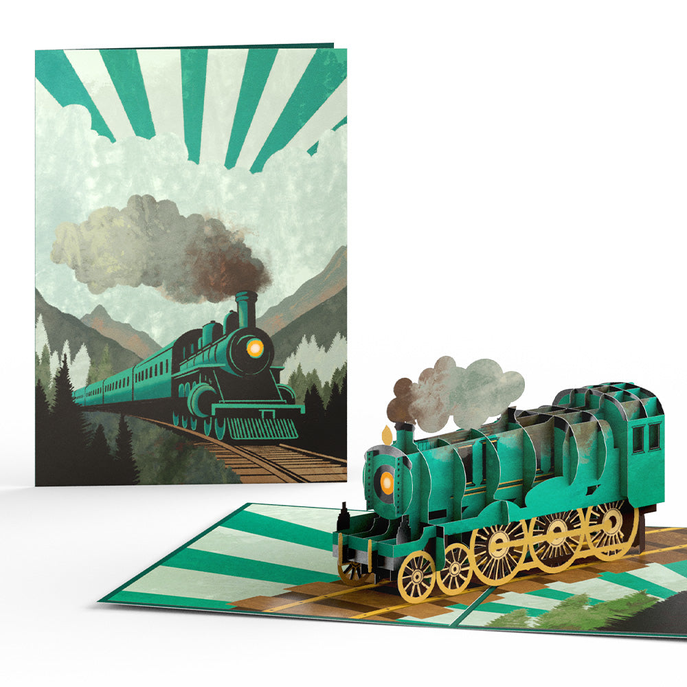 Classic Train Pop-Up Card
