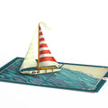 Sailboat on the Horizon Pop-Up Card