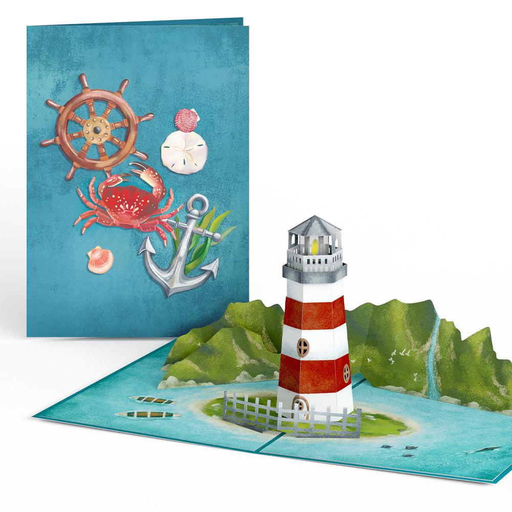 Coastal Lighthouse Pop-Up Card