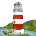 Coastal Lighthouse Friendship Pop-Up Card and Sentiment Set