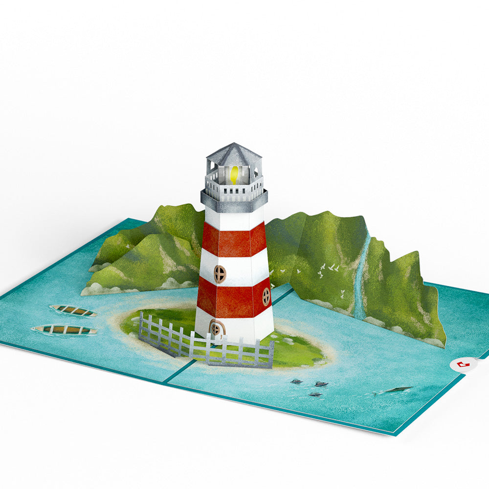 Coastal Lighthouse Pop-Up Card