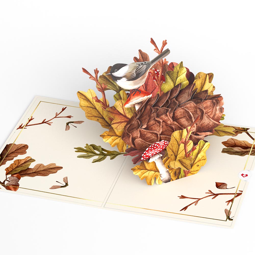 Fall Forest Floor Pop-Up Card