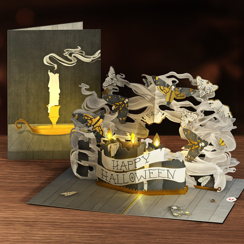 Halloween Candlelight Light-Up Pop-Up Card