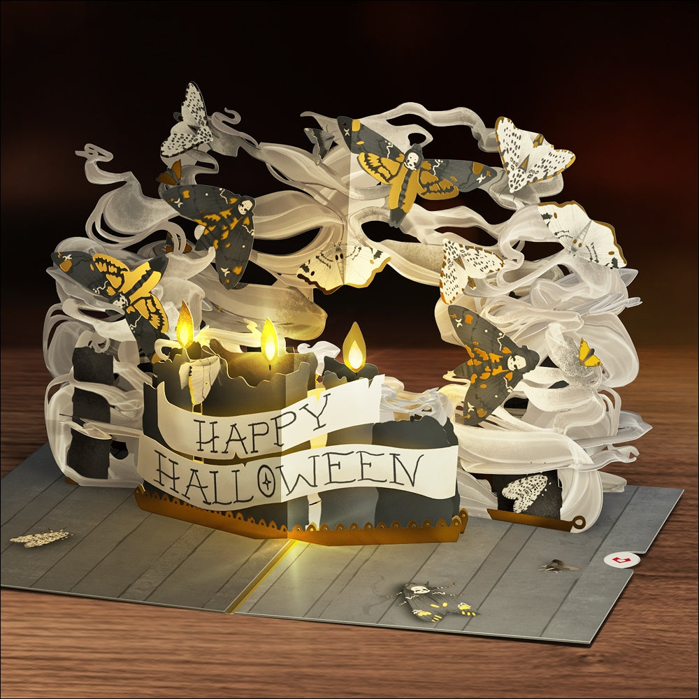 Halloween Candlelight Light-Up Pop-Up Card